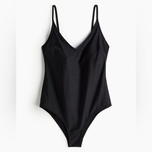 Swimwear 1 piece 14 black H&M removable pads NWT